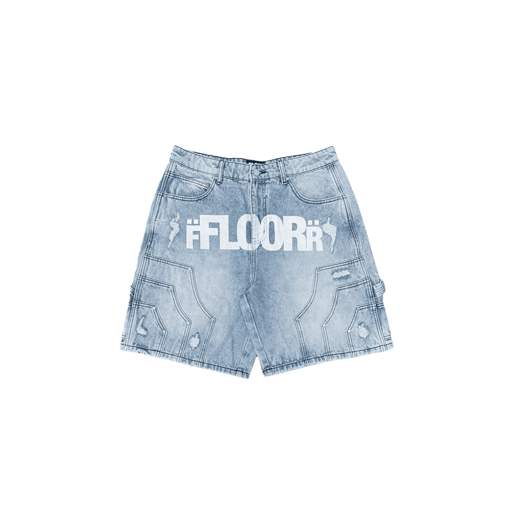 Floor914 Blue Uniform Denim Jorts - Hype World
