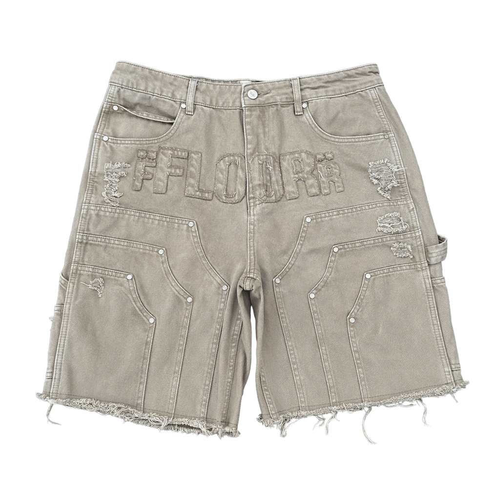Floor914 TAN WASH WORKMAN JORTS - Hype World