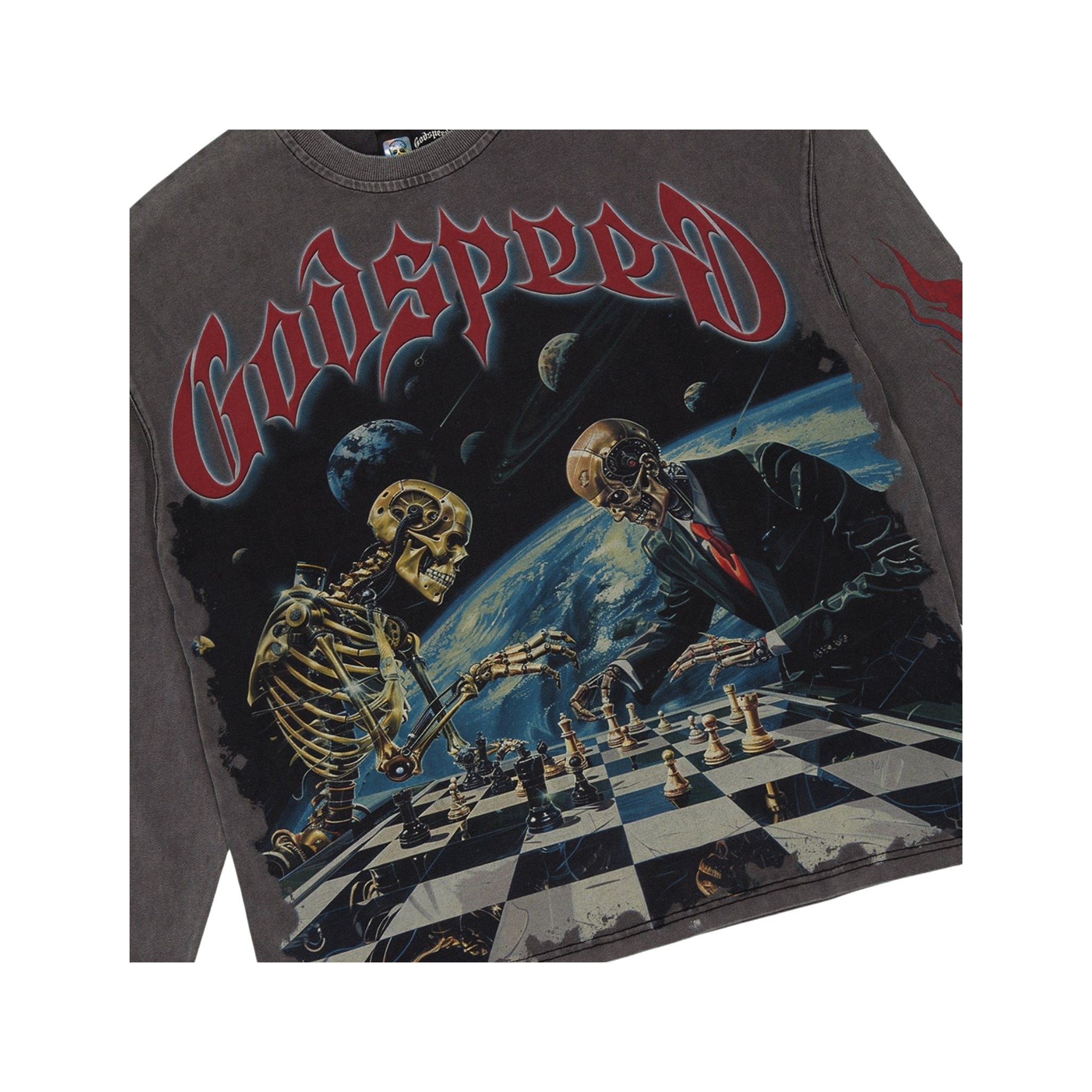 GodSpeed "Checkmate LS" (Grey Wash) - Hype World
