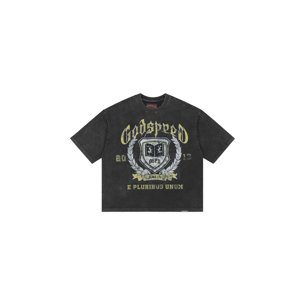 Godspeed Crest T-shirt Black Wash - Hype World