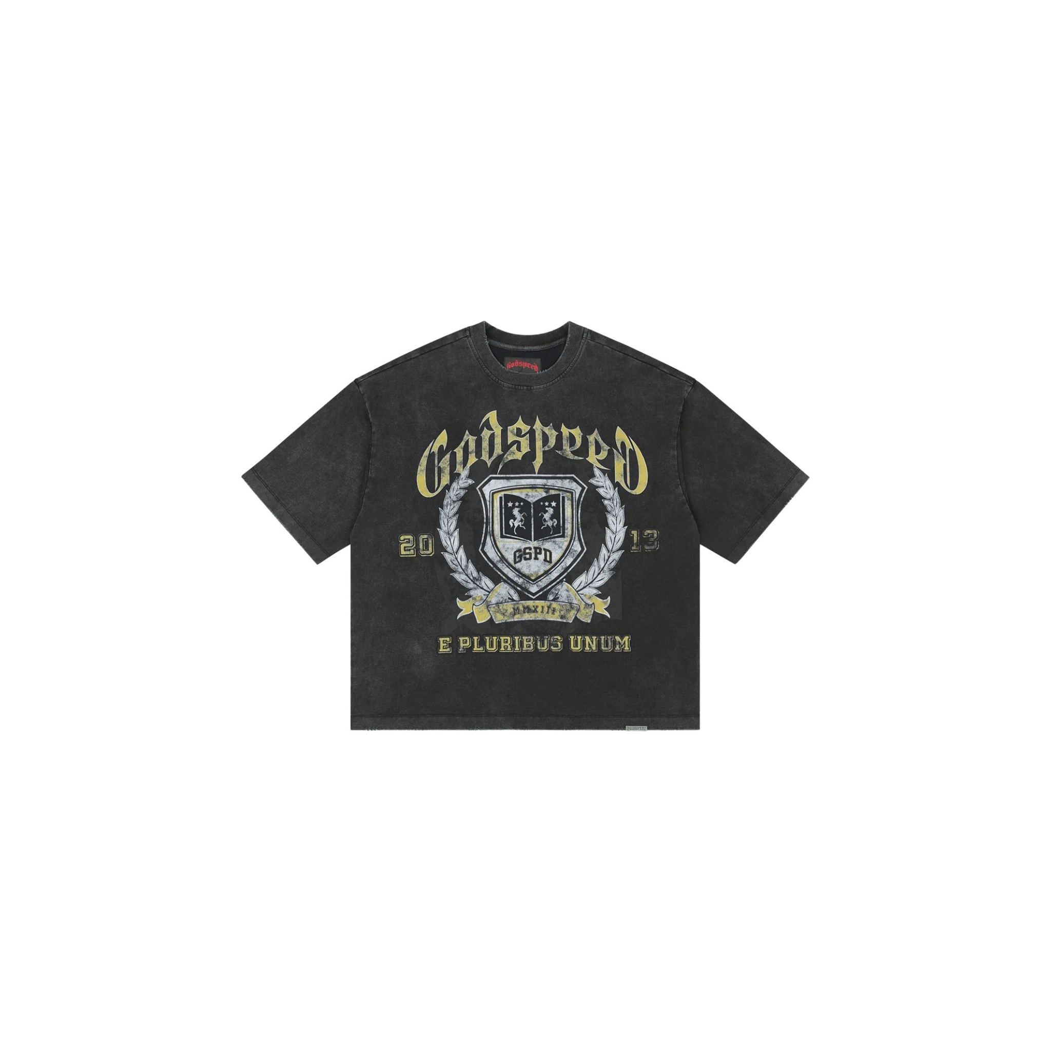 Godspeed Crest T-shirt Black Wash - Hype World