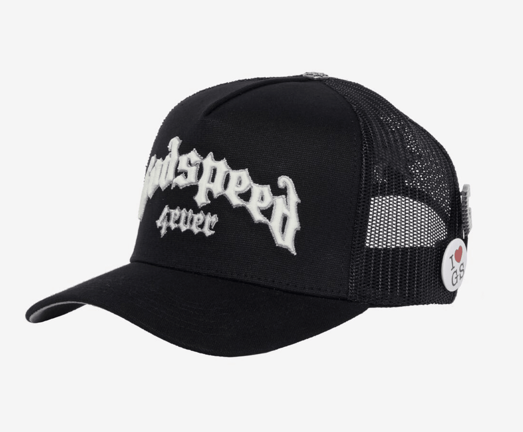 GodSpeed GS Forever Trucker Hat (Black/White) - Hype World
