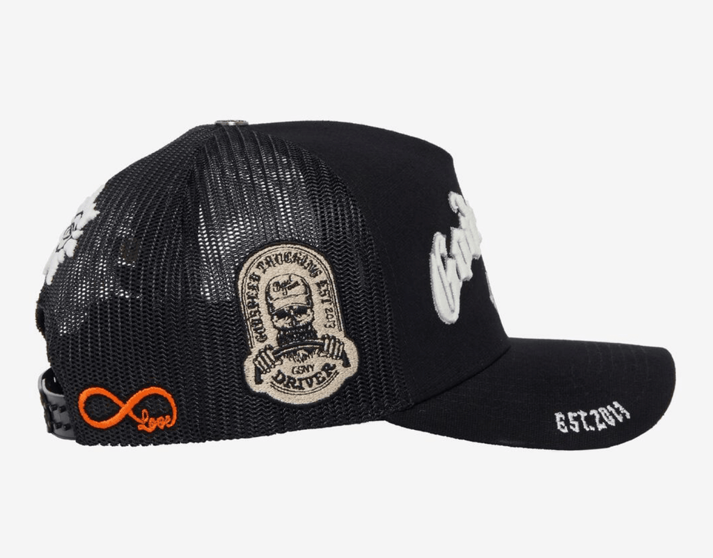 GodSpeed GS Forever Trucker Hat (Black/White) - Hype World