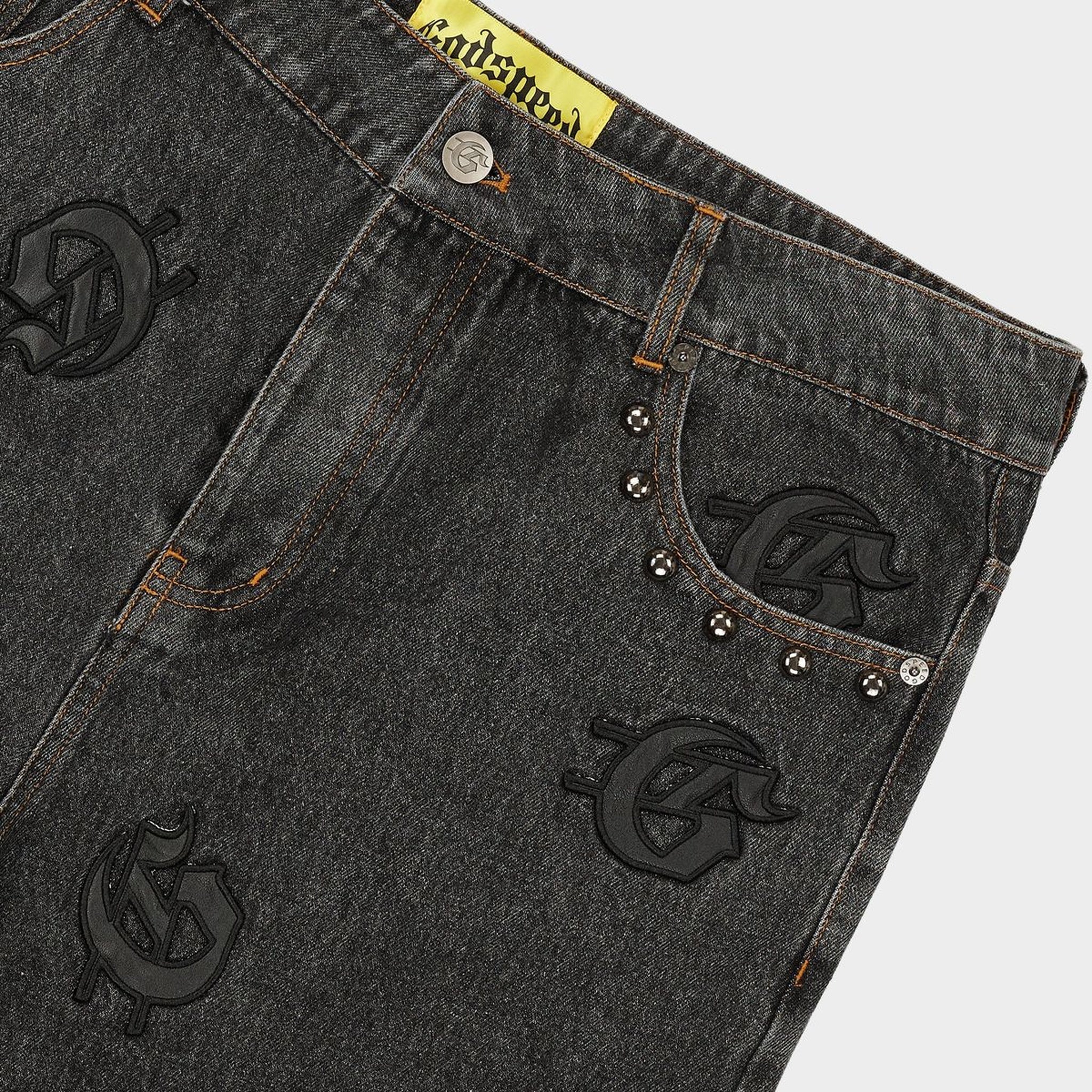 Godspeed Infinity Jean Shorts (Black Wash) - Hype World
