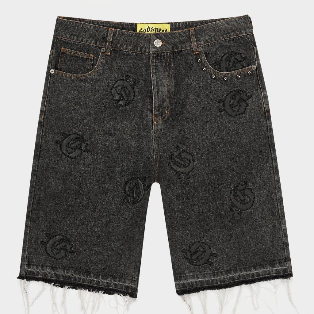 Godspeed Infinity Jean Shorts (Black Wash) - Hype World