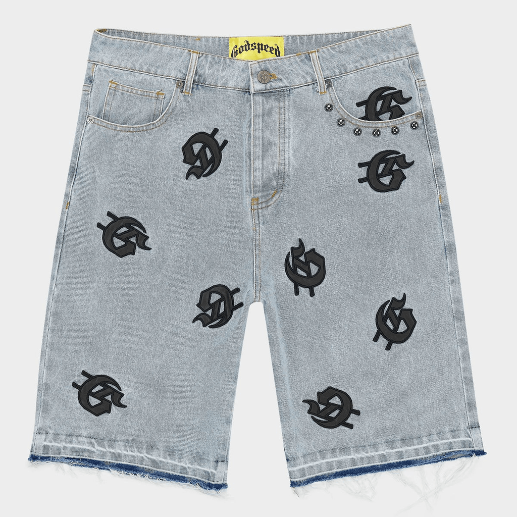 Godspeed Infinity Jean Shorts (Light Blue Wash) - Hype World