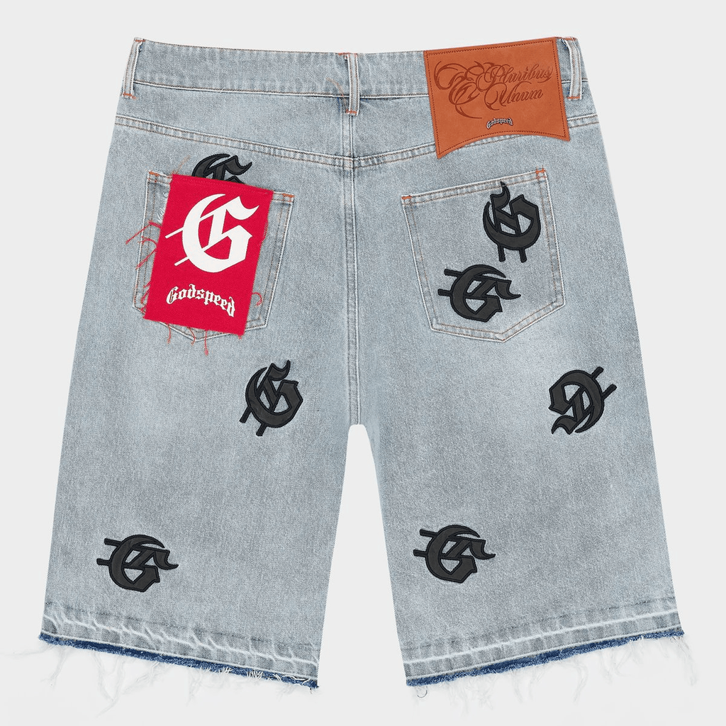 Godspeed Infinity Jean Shorts (Light Blue Wash) - Hype World