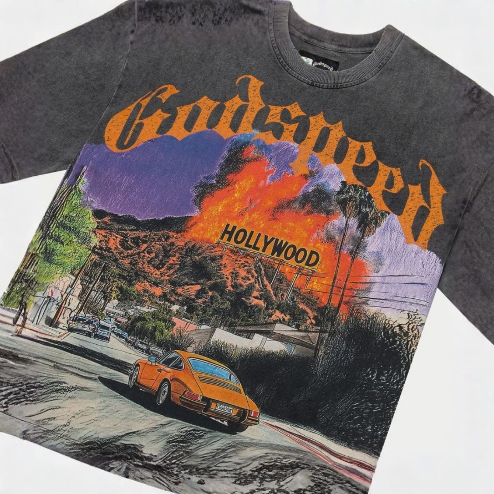 GodSpeed "Los Scandalous" T-Shirt (Black Wash) - Hype World