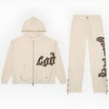 GodSpeed OG Logo Sweatsuit V2 (Creme/Brolive) - Hype World