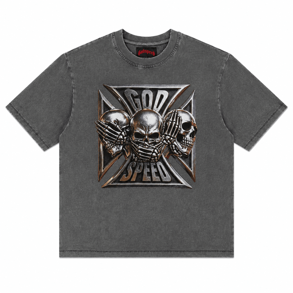 Godspeed Omerta T-Shirt (Grey Wash) - Hype World