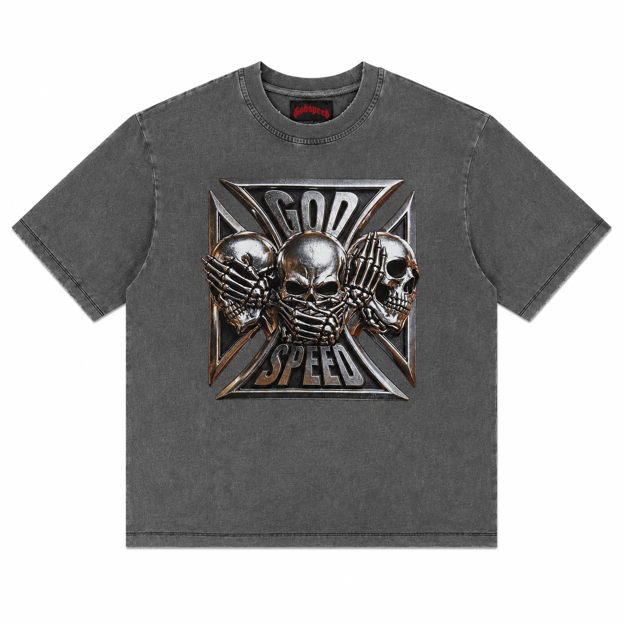 Godspeed Omerta T-Shirt (Grey Wash) - Hype World