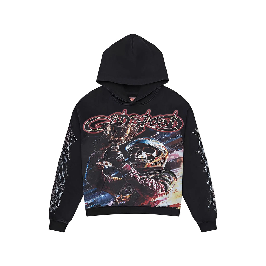 GodSpeed Podium Dreams Hoodie (Black Washed) - Hype World