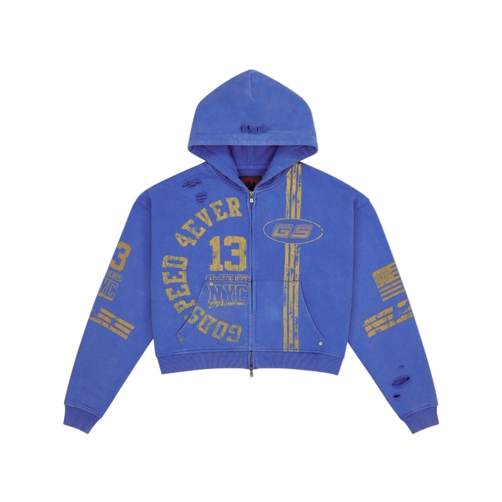 GodSpeed Roadster Zip Hoodie (Blue Yellow) - Hype World