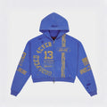 GodSpeed Roadster Zip Hoodie (Blue Yellow) - Hype World