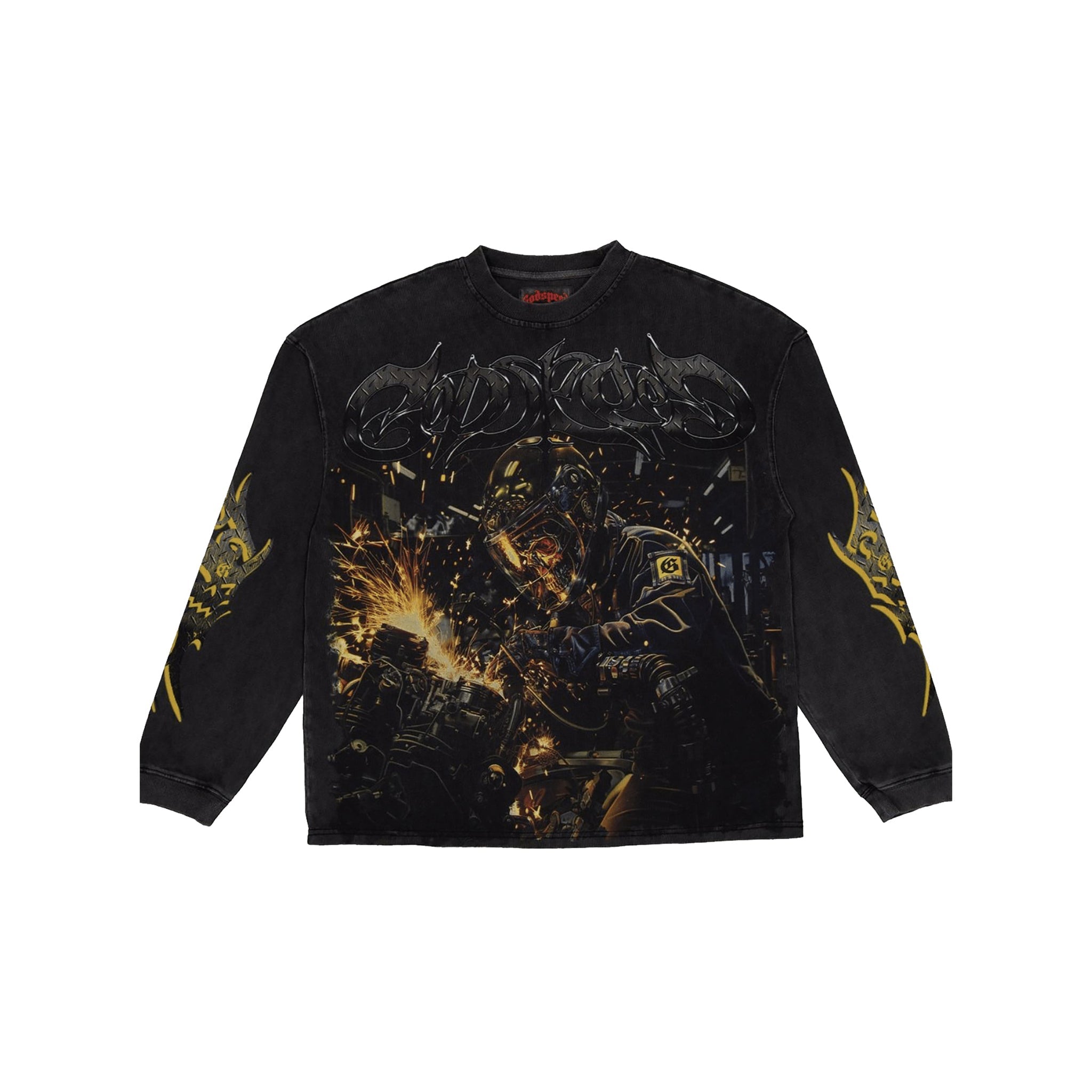 GodSpeed "Steel Sharpens Steel" LS (Grey Wash) - Hype World