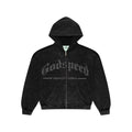 GodSpeed Studded OG Logo Hoodie (Black Wash) - Hype World