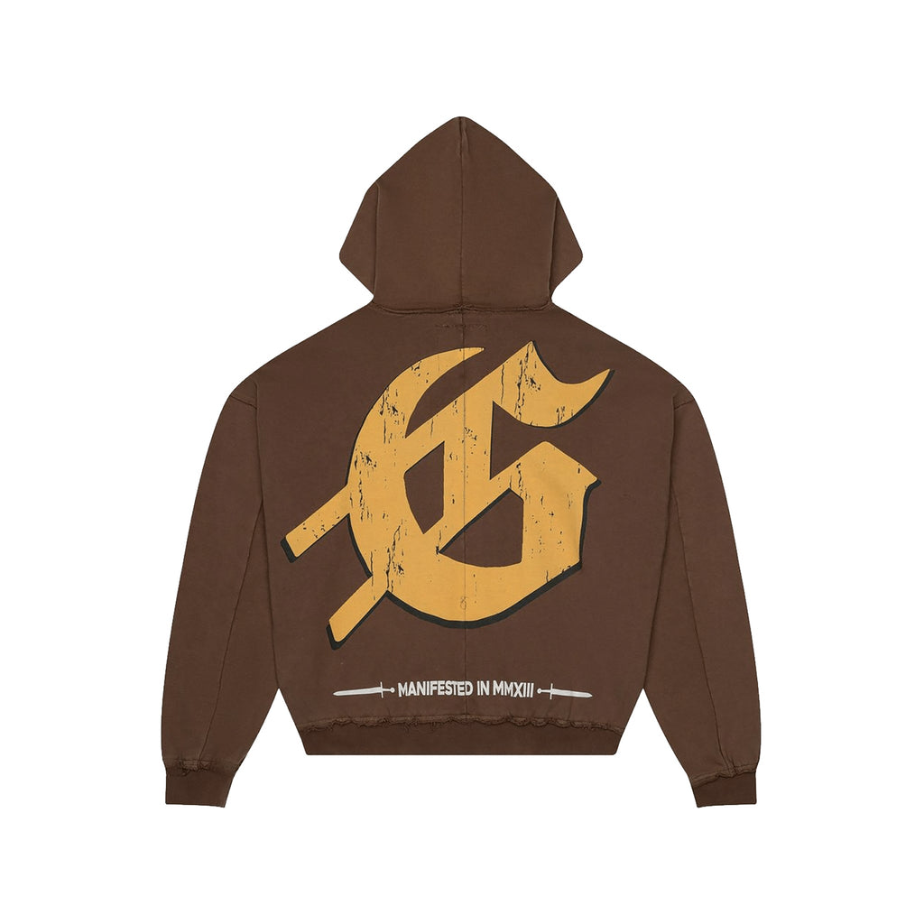GodSpeed "Sunken Liberty" Zip Hoodie V2 (Brown Wash) - Hype World
