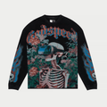 GodSpeed Vision Flowers (Black Wash) Long Sleeve T-shirt - Hype World
