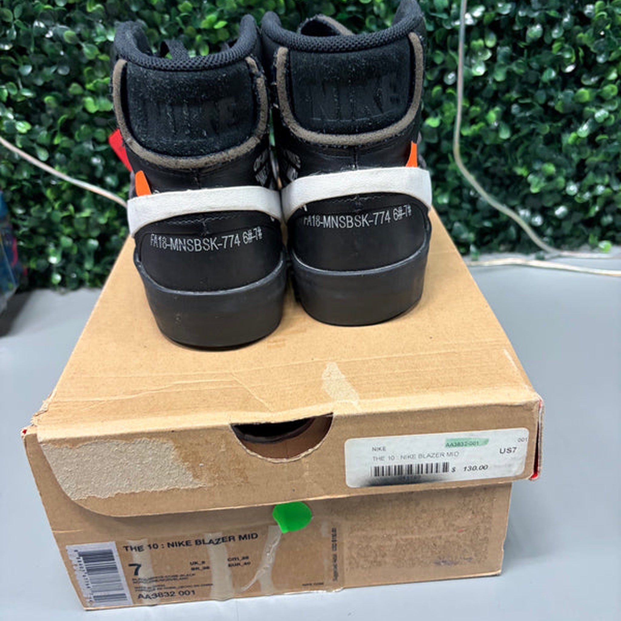 Nike Blazer Mid Off-White "Grim Reaper" Size 7 Preowned