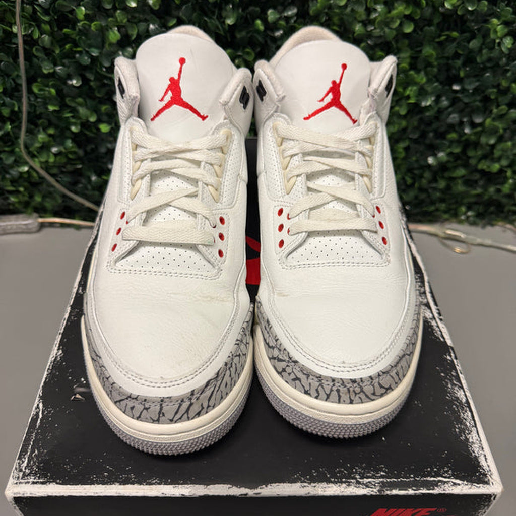 Jordan 3 "White Cement Reimagined" Size 11 Preowned
