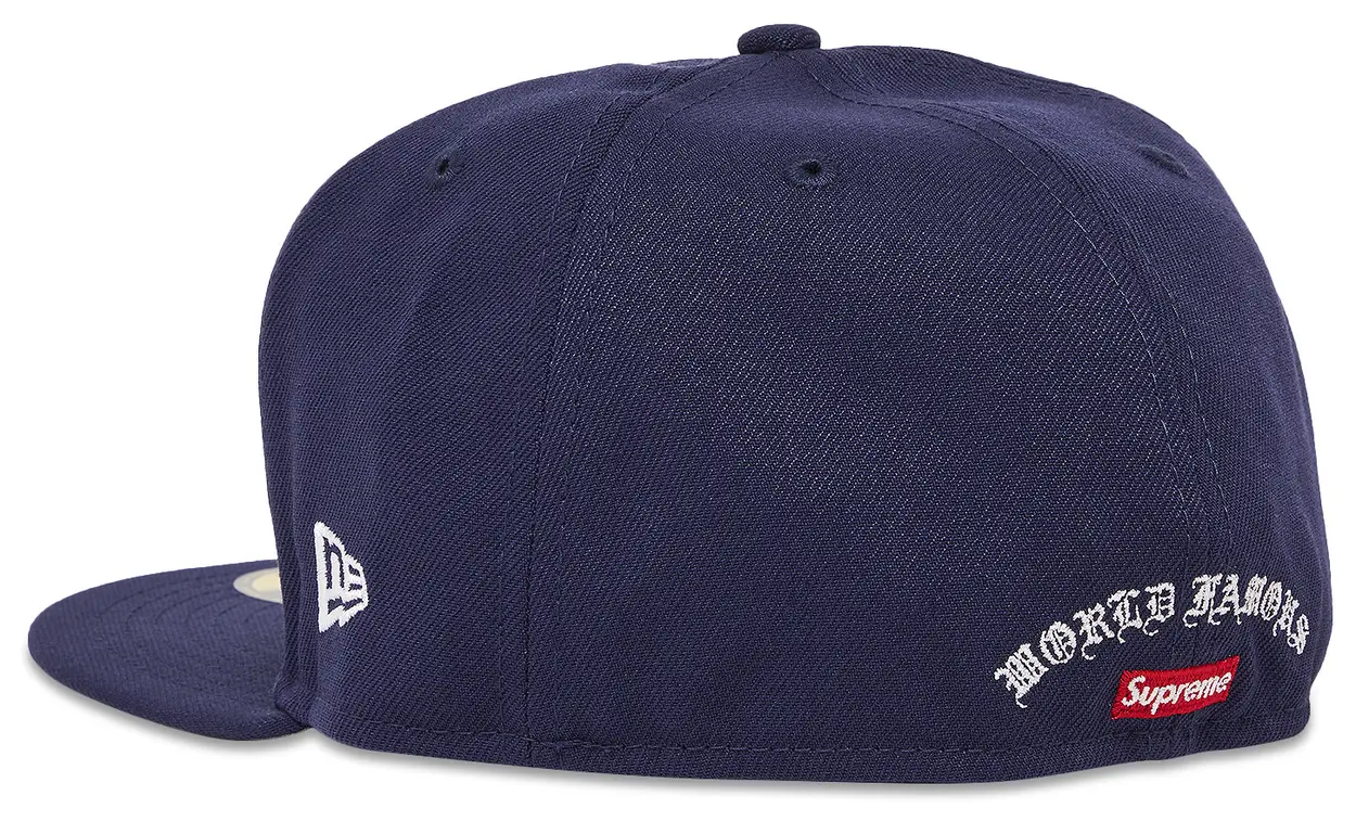 Supreme Gold Cross S Logo New Era 'Light Navy'