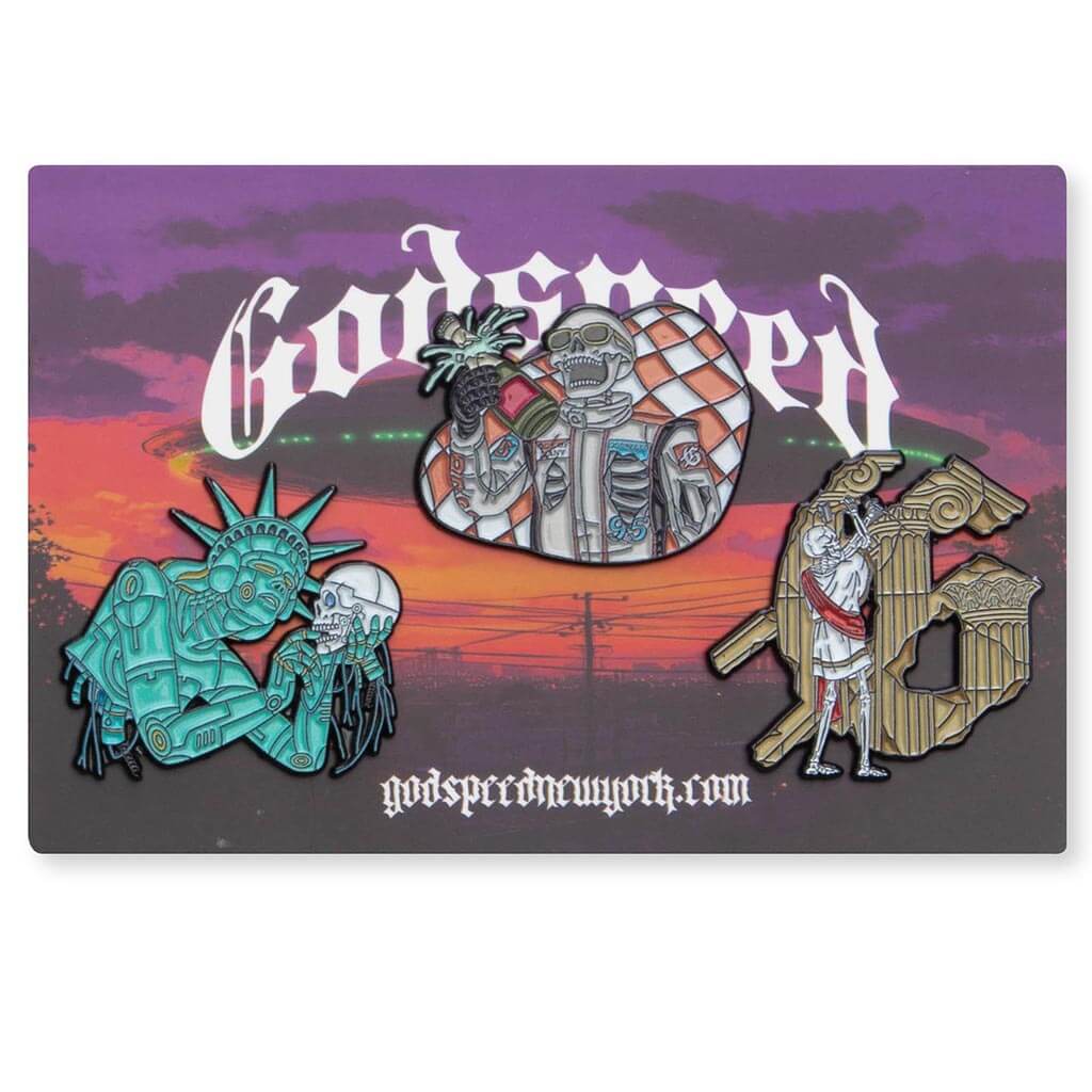 GODSPEED NEW YORK PIN SET - SUNSET