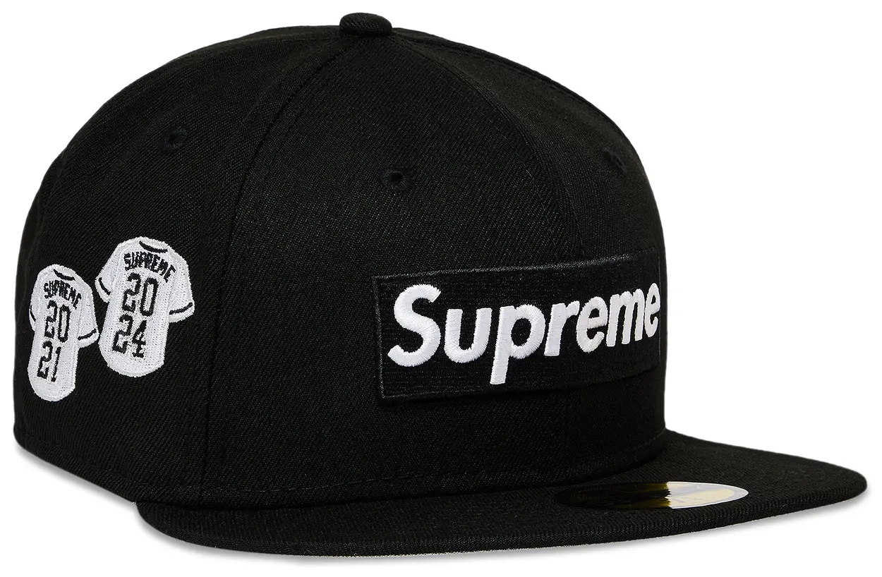 Supreme Jerseys Box Logo New Era Fitted Hat