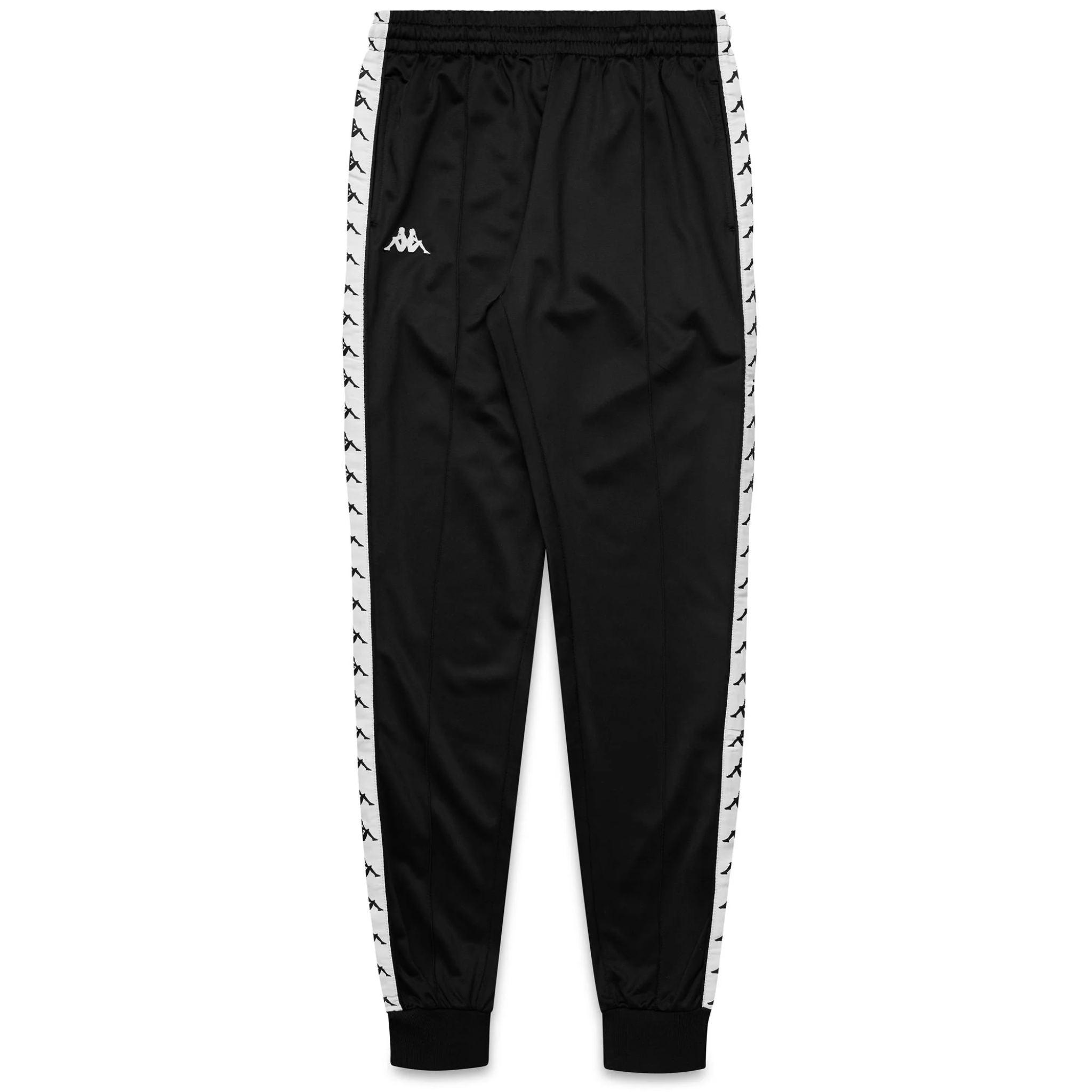 Man Kappa Astoria Slim Black-White Pants