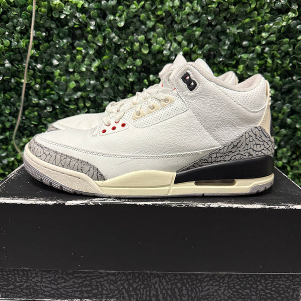 Jordan 3 "White Cement Reimagined" Size 11 Preowned