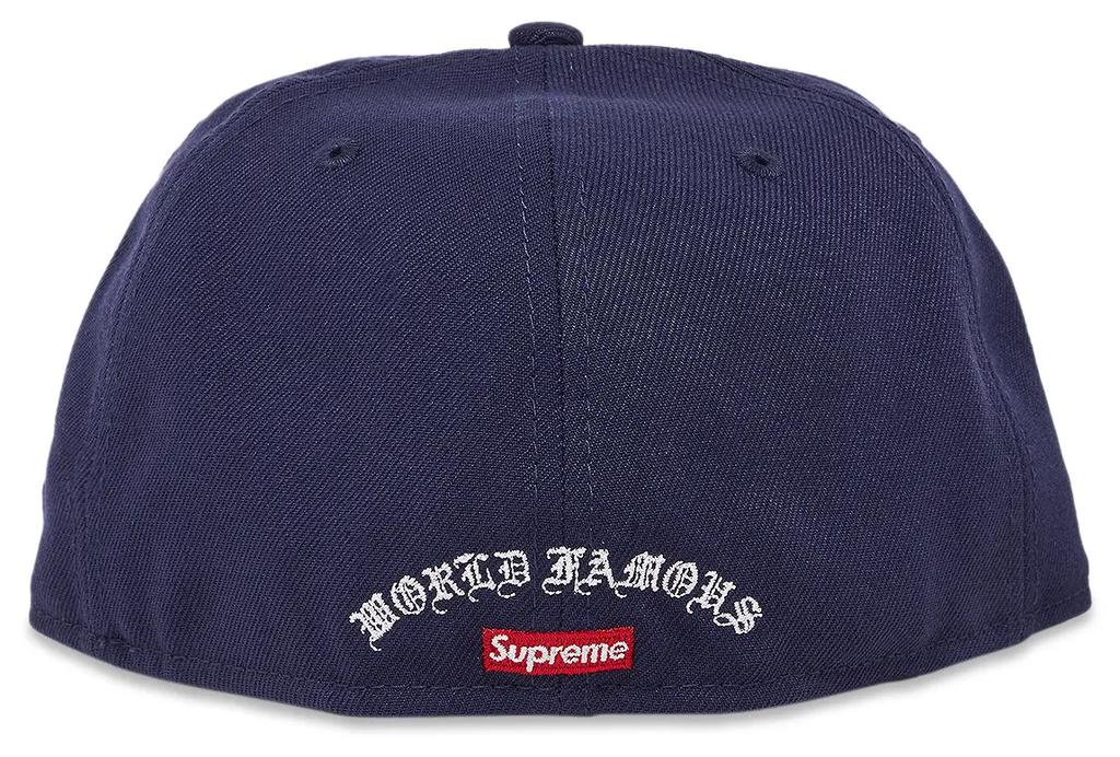 Supreme Gold Cross S Logo New Era 'Light Navy'