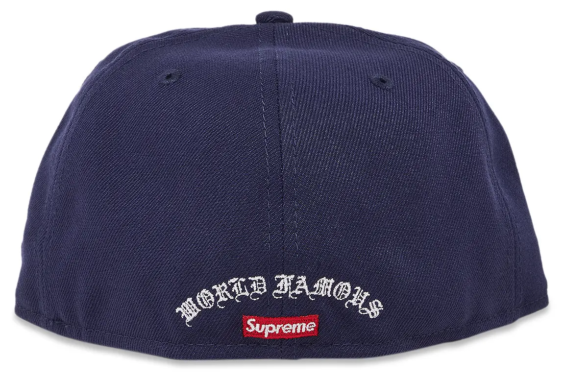 Supreme Gold Cross S Logo New Era 'Light Navy'