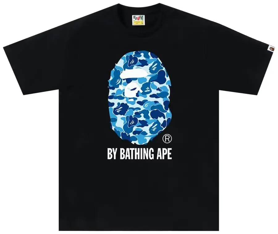 BAPE ABC Camo By Bathing Ape Tee 'Black/Blue'