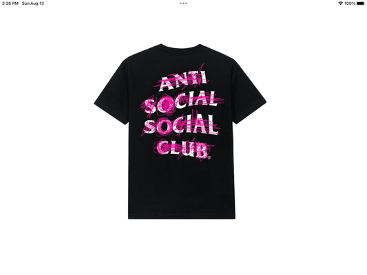 Anti social club Nevermind T-shirt