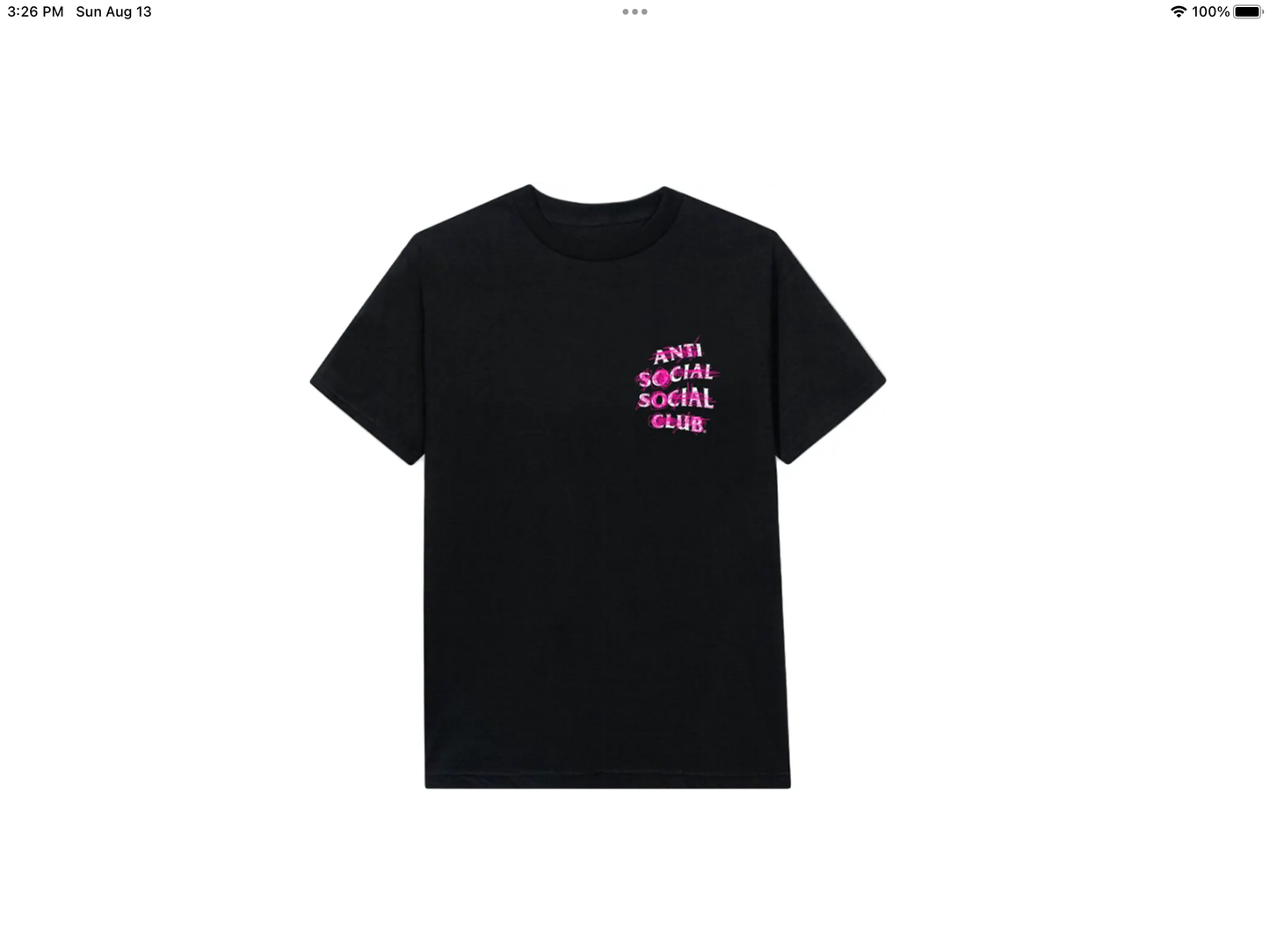 Anti social club Nevermind T-shirt