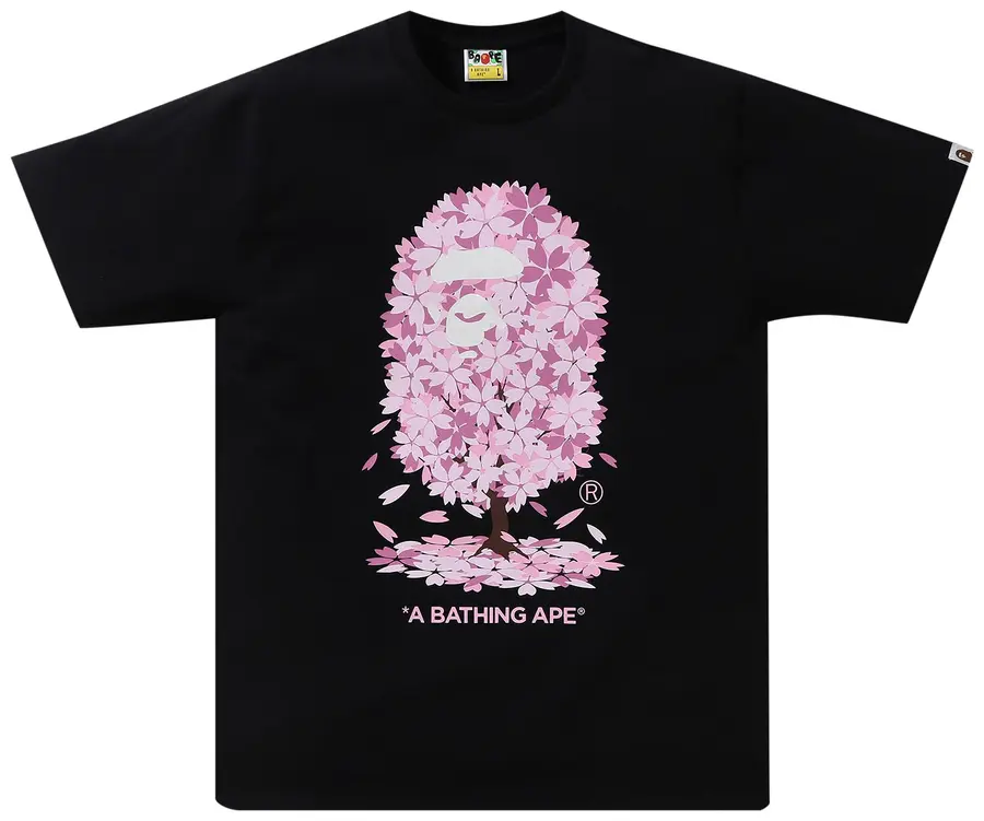 BAPE Sakura Tee 'Black'