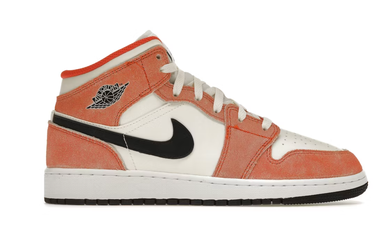 Jordan 1 Mid "Orange Suede" Gs