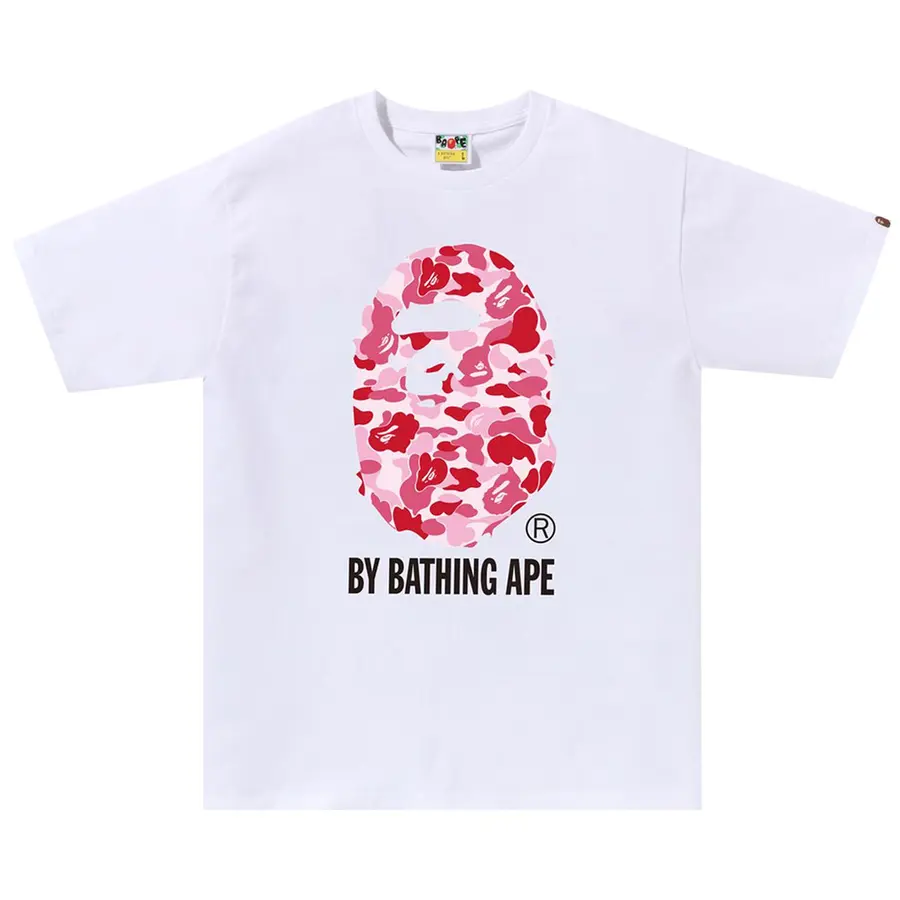 BAPE ABC Camo By Bathing Ape Tee 'White/Pink'