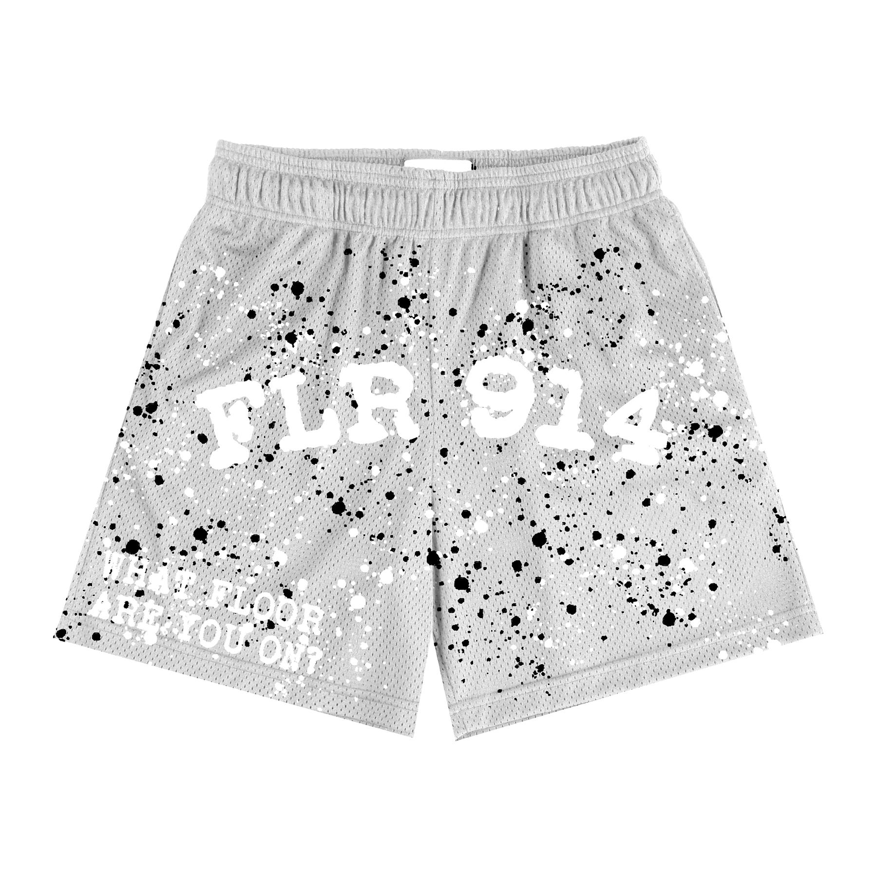 Floor914 Cement Grey Splatter Shorts