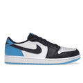 Jordan 1 Low "Black Dark Powder Blue" - Hype World