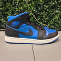 Jordan 1 Mid "Black Royal Blue" Size 10 Preowned (NO BOX) - Hype World