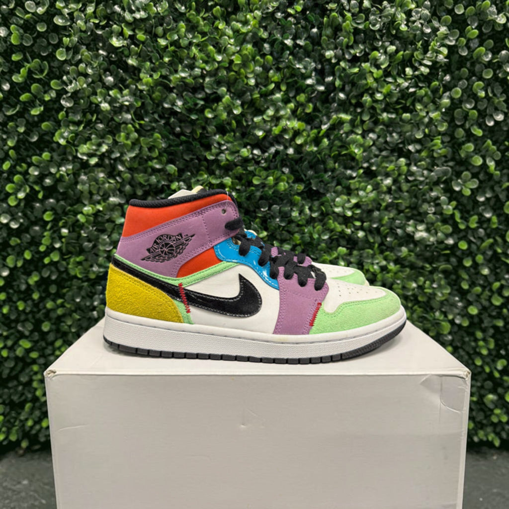 Jordan 1 Mid "Multi Color" Size 8.5W / 7Y Preowned - Hype World
