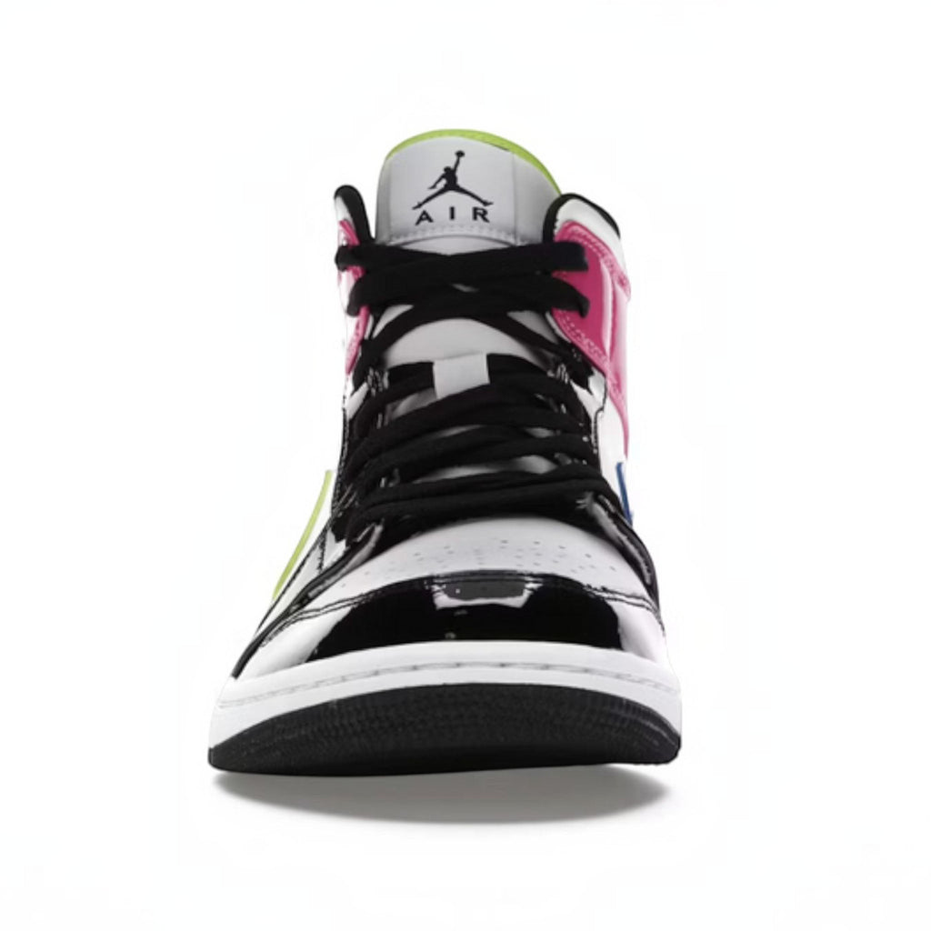 Jordan 1 Mid White "Black Cyber Pink" - Hype World