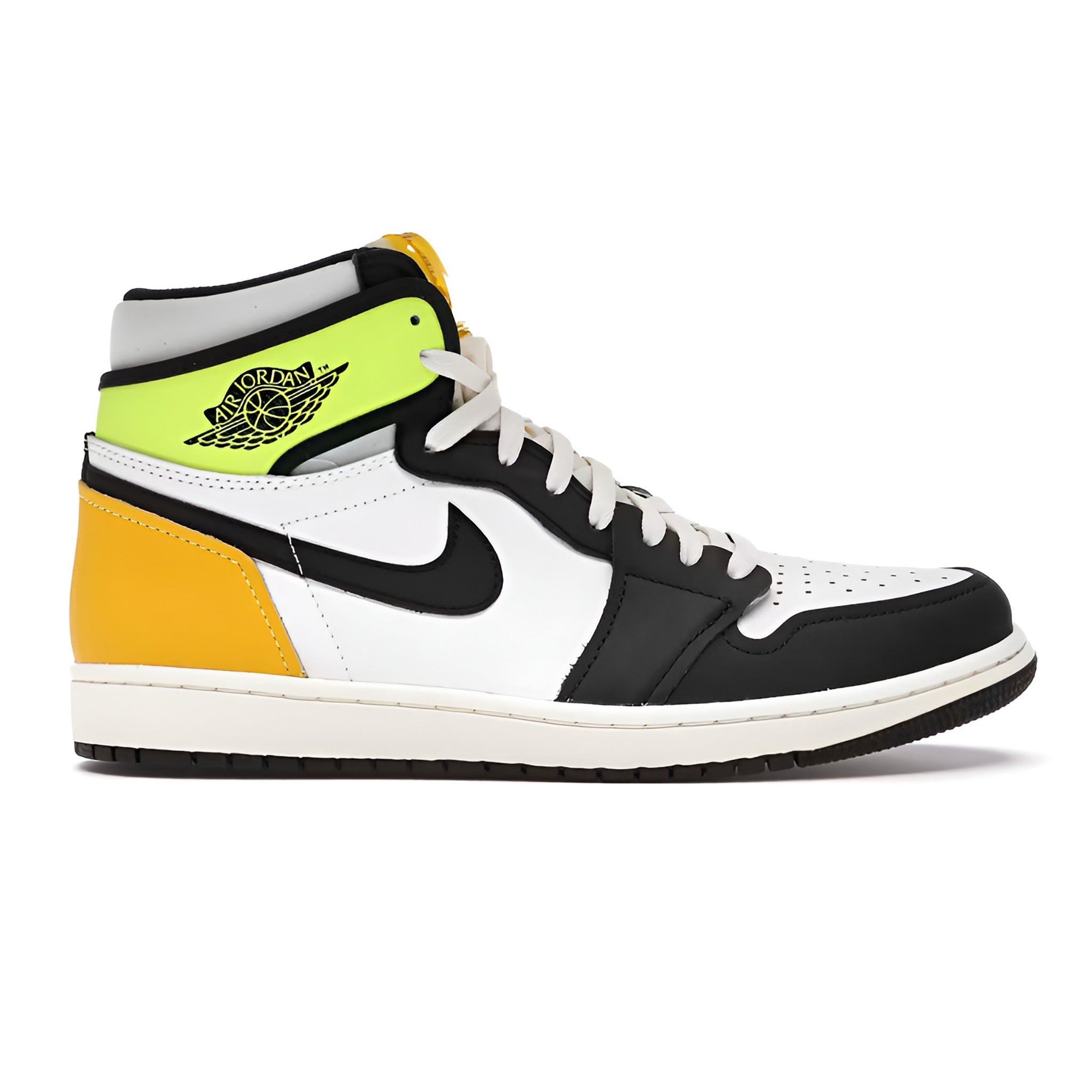 Jordan 1 Retro High "White Black Volt University Gold" - Hype World