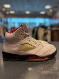 Jordan 5 Retro Fire Red Silver Tongue (2020) Size 10.5 Preowned (NO BOX) - Hype World