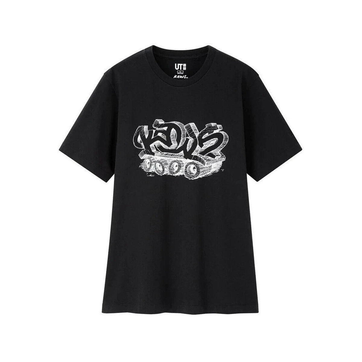 Kaws × Uniqulo Wordmark Tee Black - Hype World