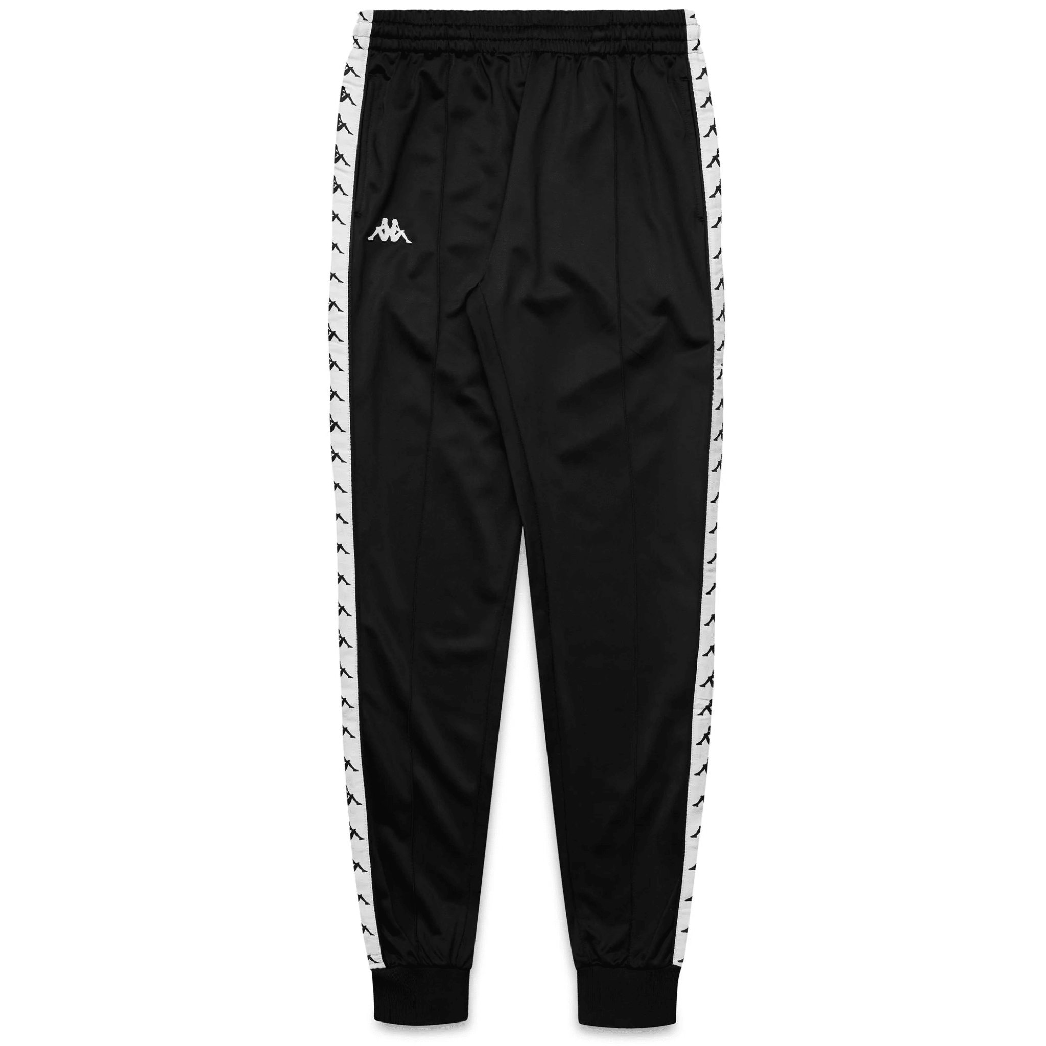 Man Kappa Astoria Slim Black-White Pants - Hype World