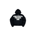Mixed Emotions Black End Rhinestone Hoodie - Hype World