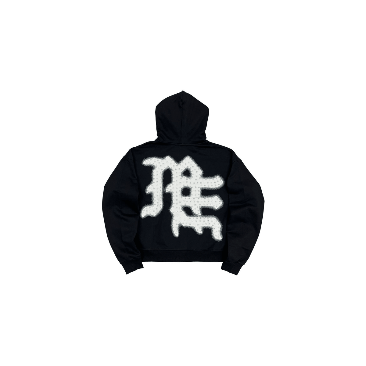 Mixed Emotions Black End Rhinestone Hoodie - Hype World