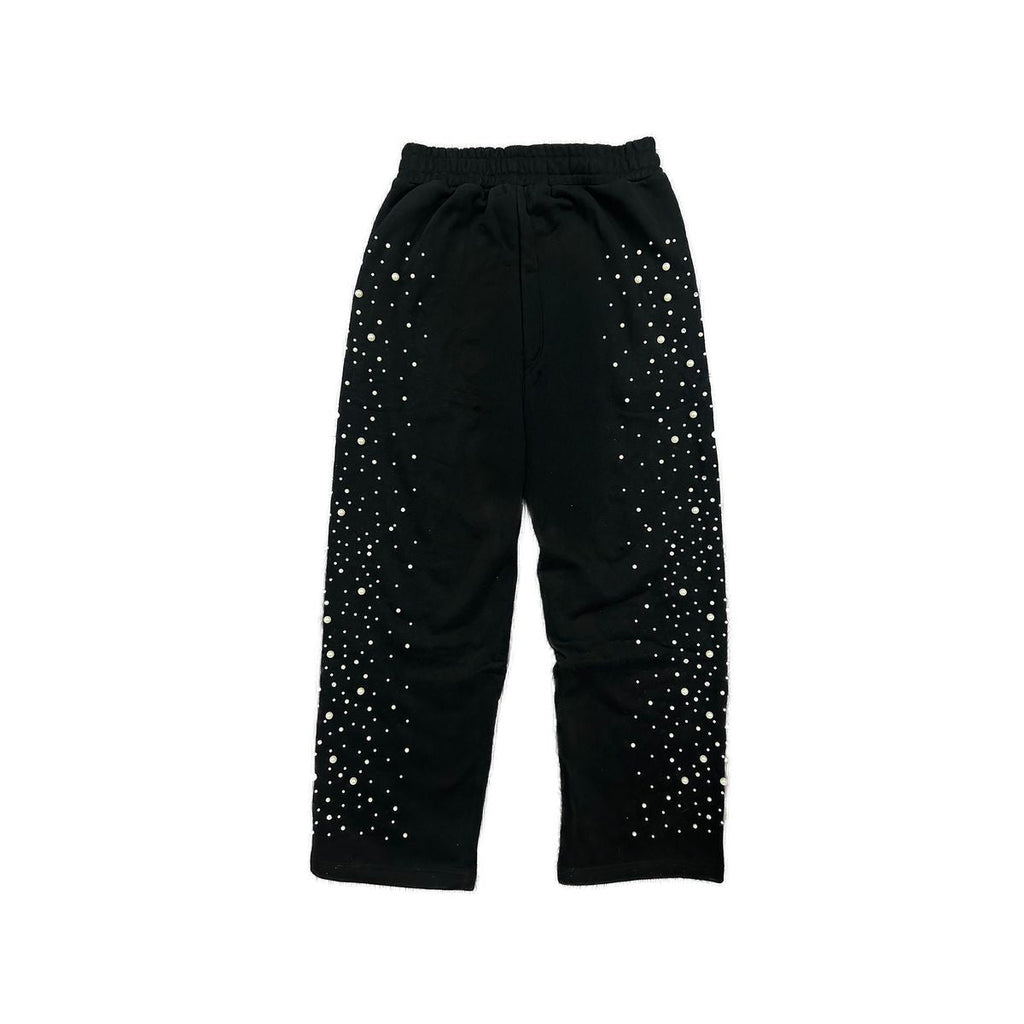 Mixed Emotions Black ‘Pearl’ sweatpants - Hype World