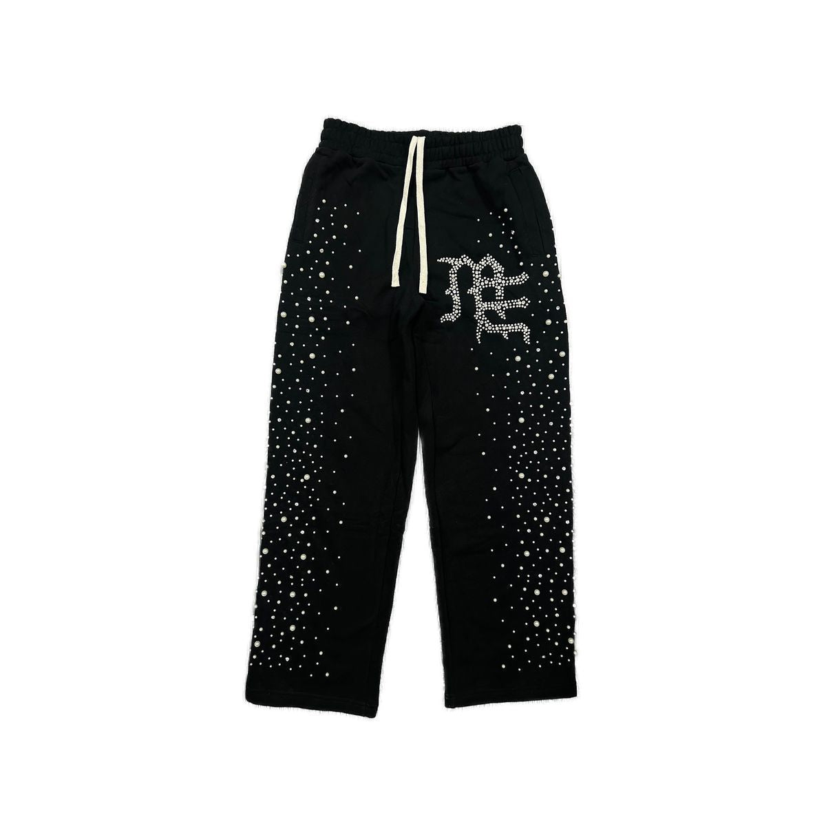 Mixed Emotions Black ‘Pearl’ sweatpants - Hype World